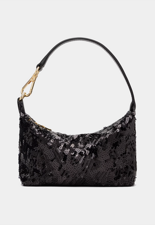 Ganni Butterfly Small Pouch Sequin 099 - Black