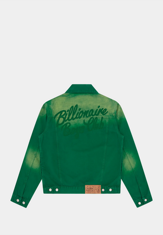 Bbc Garment Dyed Denim Jacket Green