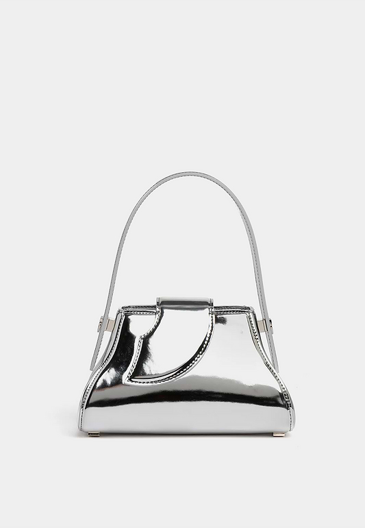 Gcds Comma Mirror Small
Handbag Silver