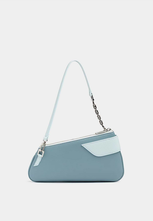 Gcds Comma Notte Leather
Bag Baby Blue