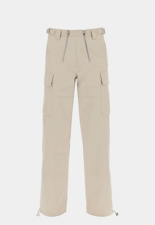 Gmbh Bekir Cargo Trouser With Double Zips Sand
