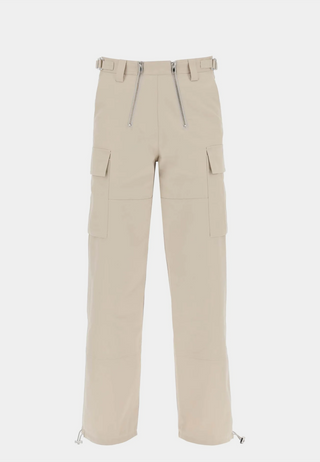 Gmbh Bekir Cargo Trouser With Double Zips Sand