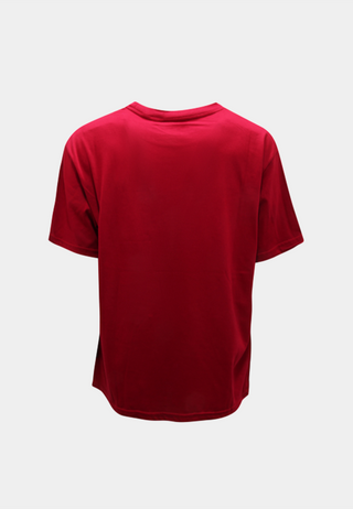 Gcds Embroidered Loose T-
Shirt Bordeaux