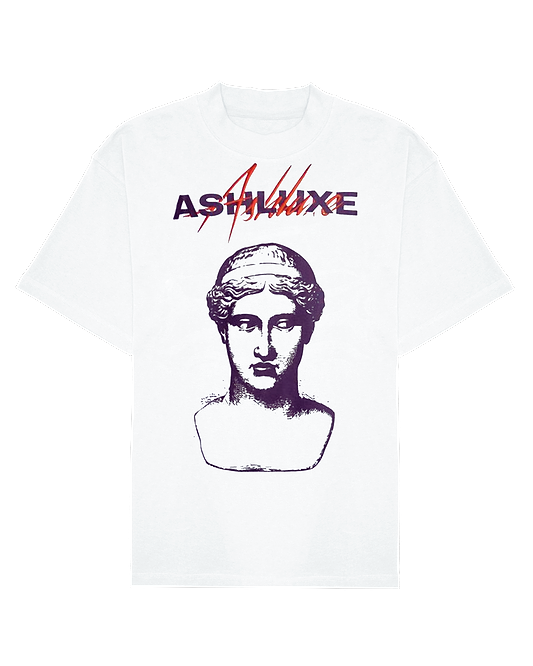 Ashluxe Goddess Sculpture T-Shirts-White
