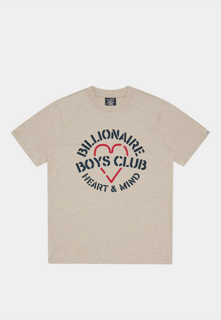 Bbc Heart & Mind Stencil Logo T-Shirt Oat