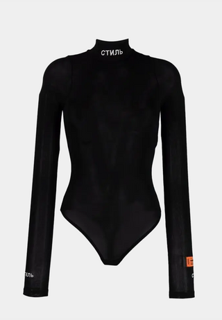 Heron Preston Ctnmb Mesh Ls Bodysuit Black No Color