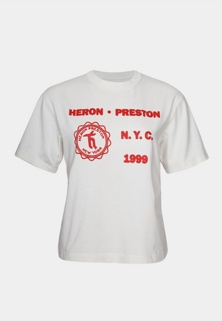 Heron Preston Medieval Heron Ss Tee White Red