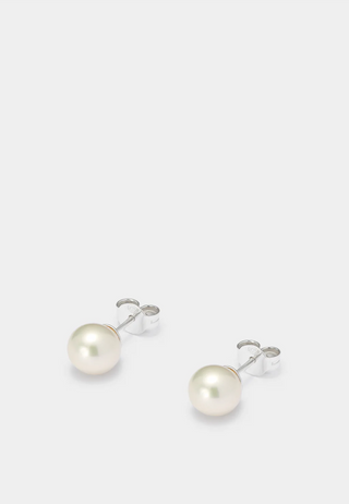 Hatton Labs Pearl Stud Earrings White