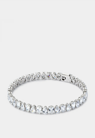 Hatton Labs XL Pear Tennis Bracelet Crystal White