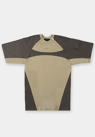 Heliot Emil Adrift Technical T-Shirt Khaki