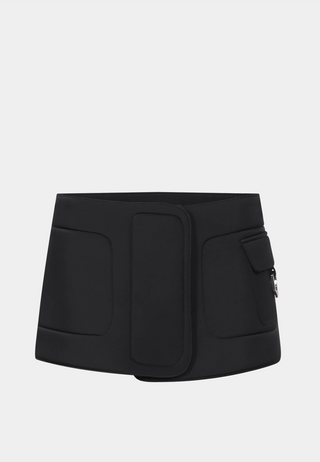 Heliot Emil Epoxy Skirt Black