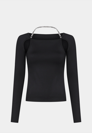 Heliot Emil Thalassic Chain Top Black
