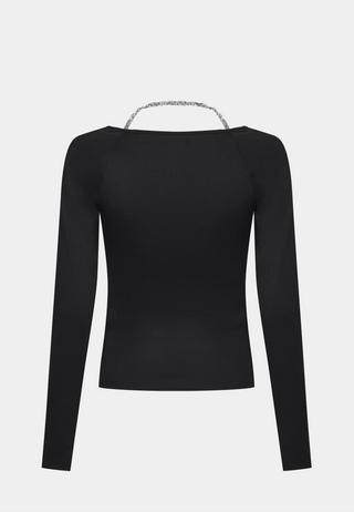 Heliot Emil Thalassic Chain Top Black