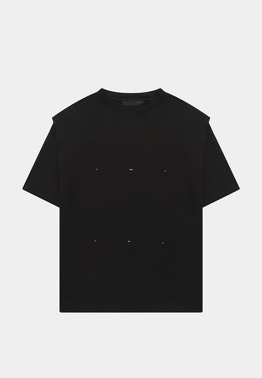 Heliot Emil Outline Logo T-Shirt Black