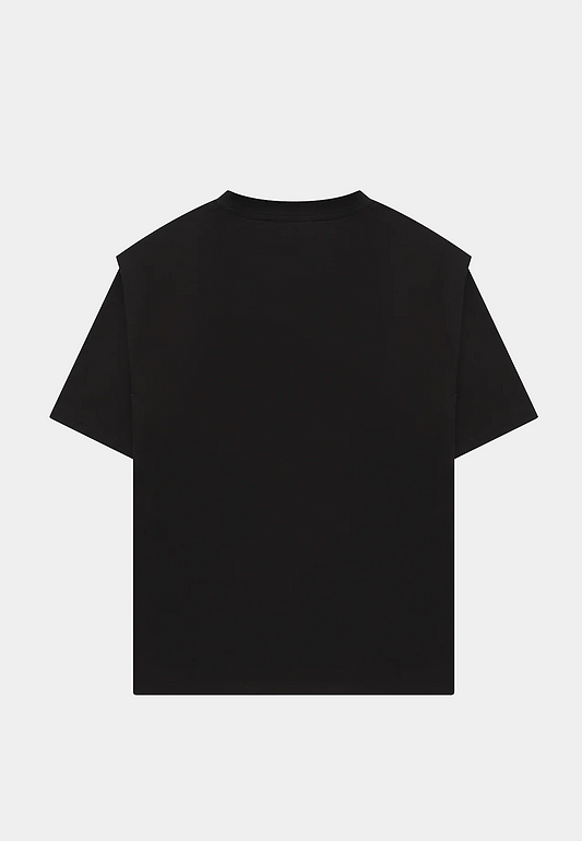 Heliot Emil Outline Logo T-Shirt Black