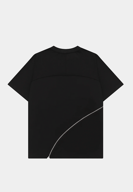 Heliot Emil Sequence Zip T-Shirt Black