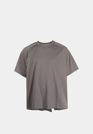Heliot Emil Sequence Zip T-Shirt Dark Grey