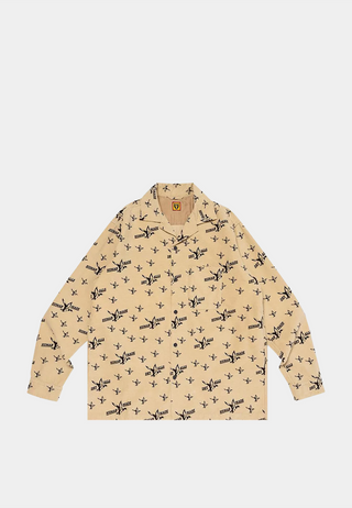 Human Made Camo Print Shirt Beige