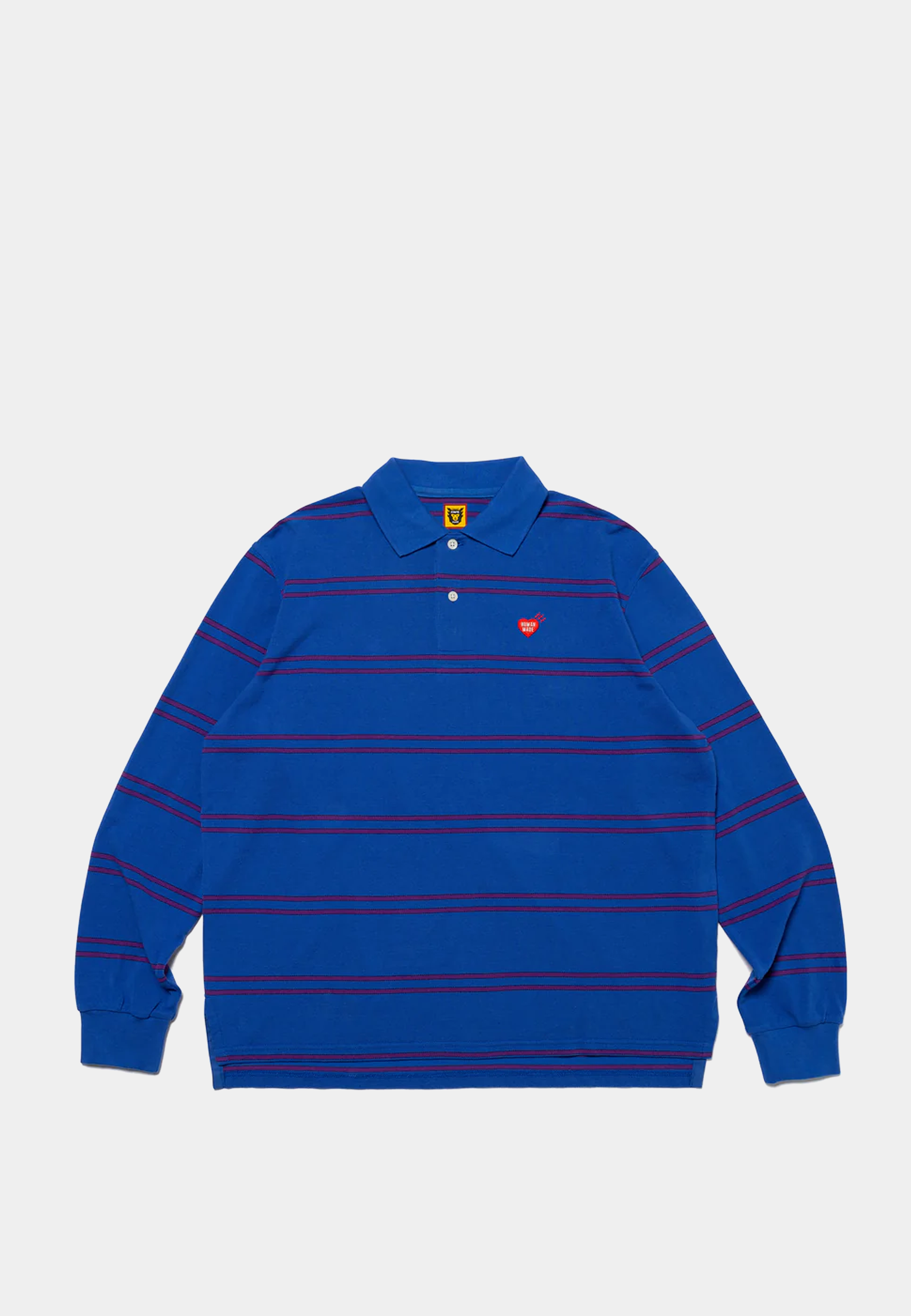 Human Made L/S Polo Shirt Blue