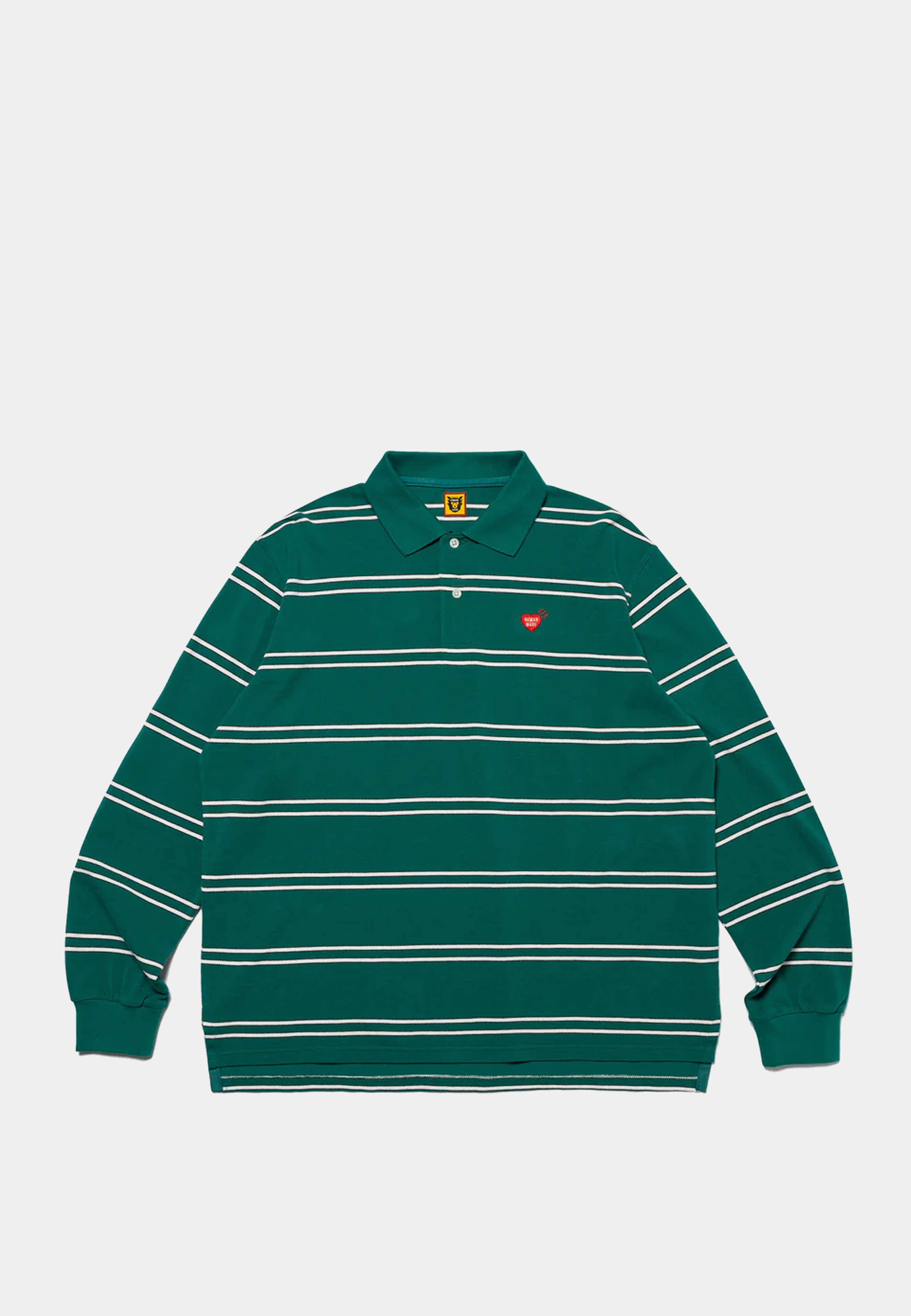 Human Made L/S Polo Shirt Green