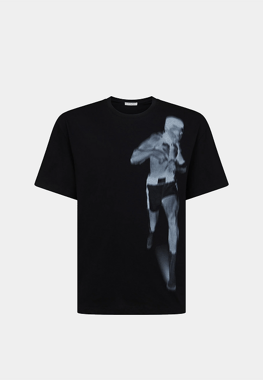 Ih Nom Uh Nit T-Shirt With Boxeur Faded Printed On Front - Boxing Club On Back Black