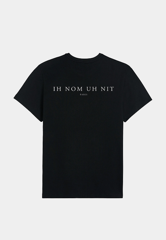 Ih Nom Uh Nit T-Shirt With Mask Future Print On Front -
Logo On Back Black