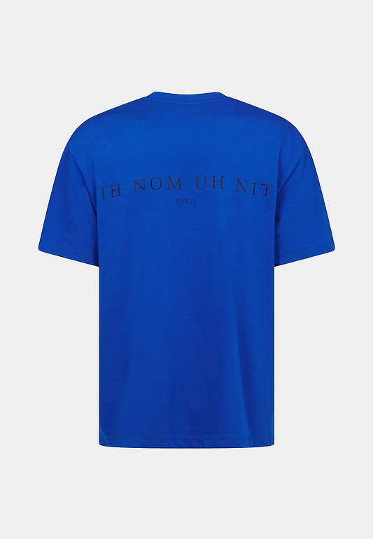 Ih Nom Uh Nit T-Shirt With Mask Future Print On Front -
Logo On Back Royal Blue