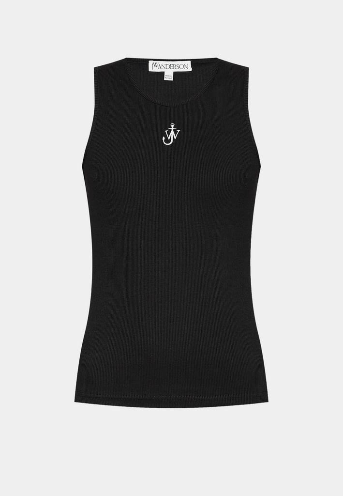 Jw Anderson Anchor Embroidery Vest Black