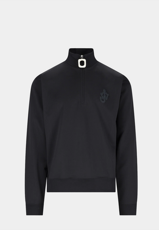 Jw Anderson Anchor Half Zip Track Top Black