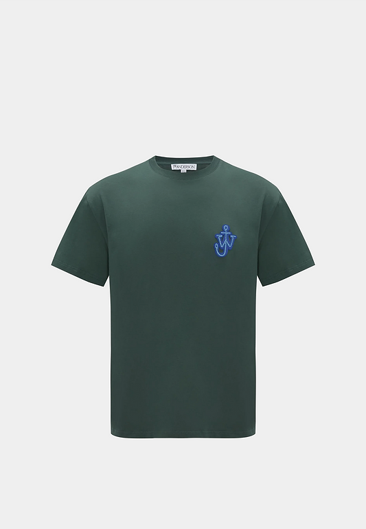 Jw Anderson Anchor Patch T-Shirt Racing Green