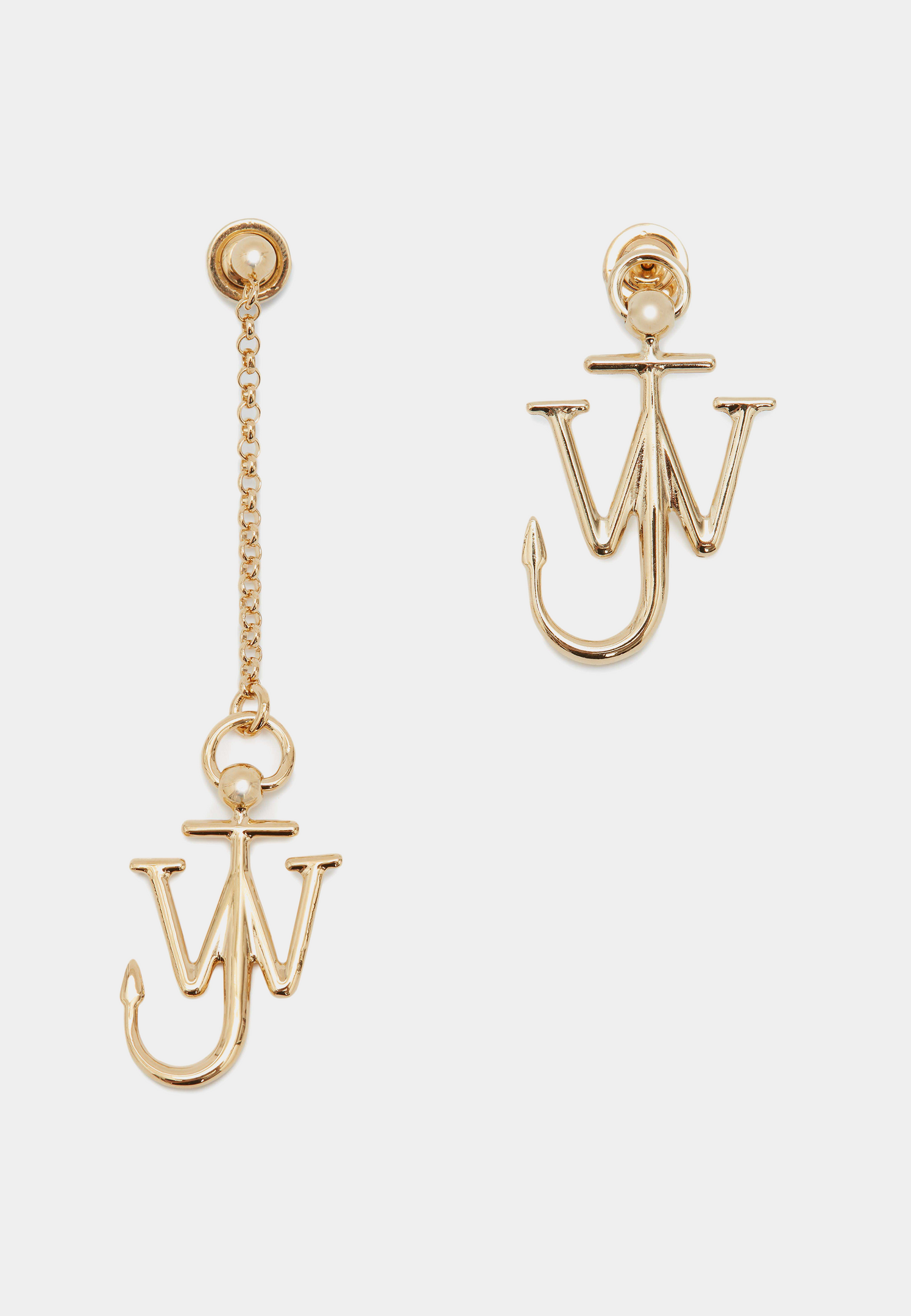 Jw Anderson Asymmetric Anchor Earrings Gold/Silver Tone