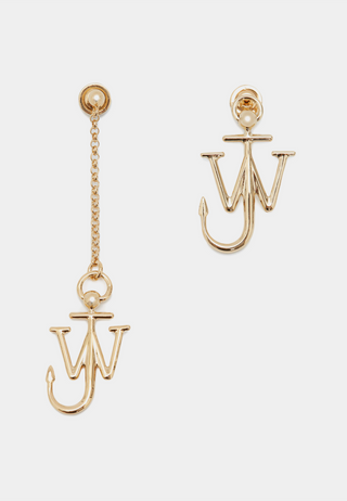 Jw Anderson Asymmetric Anchor Earrings Gold/Silver Tone