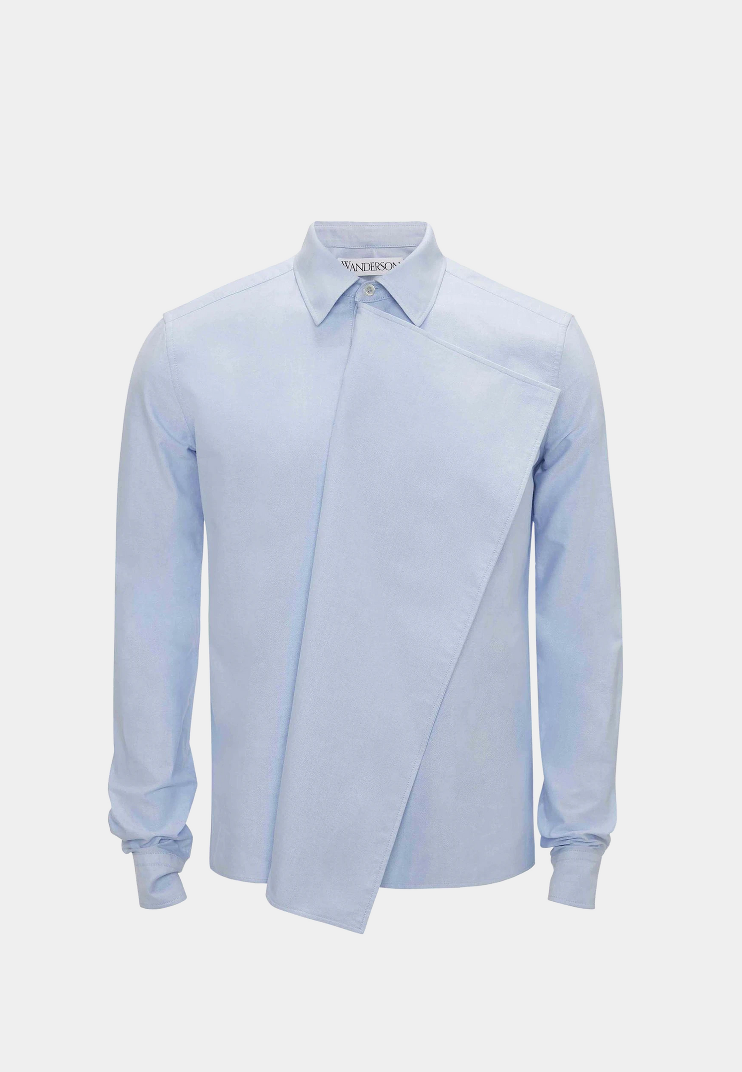 Jw Anderson Drape Front Shirt Light Blue