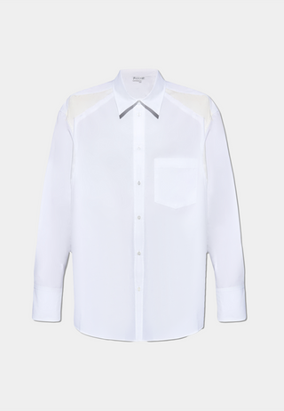 Jw Anderson Satin Insert Shirt White