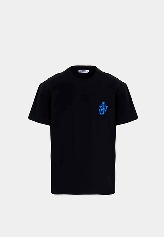 Jw Anderson Anchor Embroidery T-Shirt Black