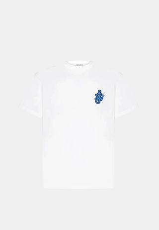 Jw Anderson Anchor Embroidery T-Shirt White
