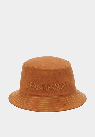 Jw Anderson Logo Bucket Hat Caramel