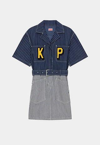 Kenzo Denim Shirting Dress - Rinse Blue Denim