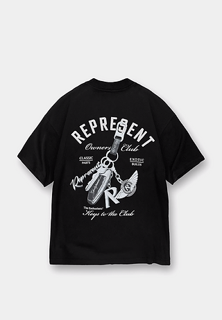 Represent Keys To The Club T Shirt Jet Black