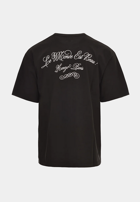 Kenzo Tiger Patch Oversize T-shirt 99J Black