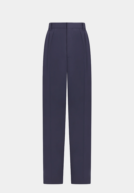 Kenzo Pleated Tailored Pant 77 Midnight Blue