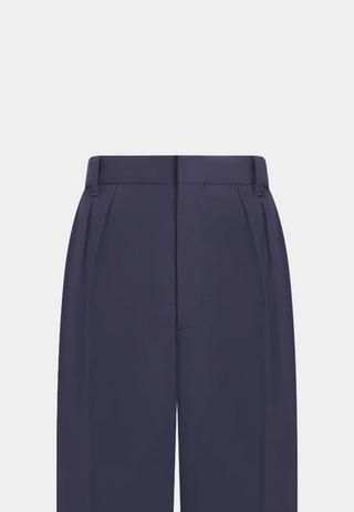 Kenzo Pleated Tailored Pant 77 Midnight Blue