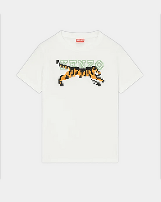 Kenzo Pixel Classic T-shirt Off White