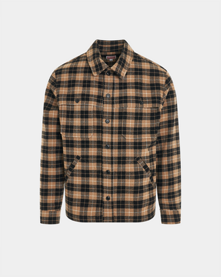 Kenzo Western Checked Overshirt- 12 Camel