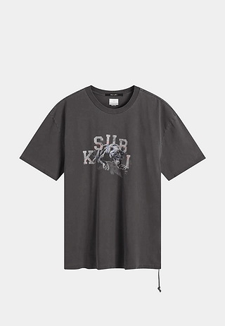 Ksubi apex biggie slash tee faded black Black