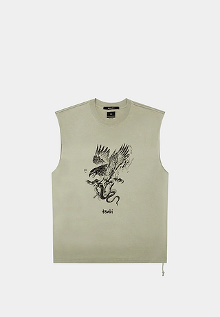 Ksubi target biggie slash ss tee army fade Green