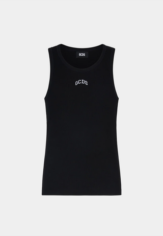 Gcds Lounge Logo Tank Top Black