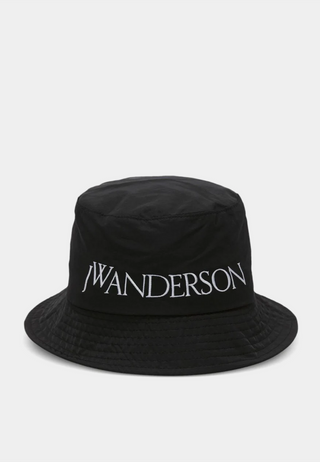 Jw Anderson Logo Embroidery Bucket Hat Black