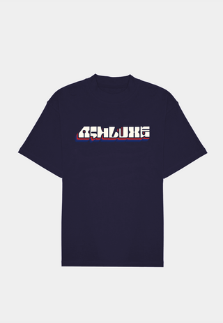 Ashluxe 3D logo Tee Navy Blue