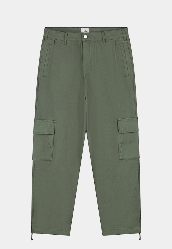 Arte Low Cargo Pants Green